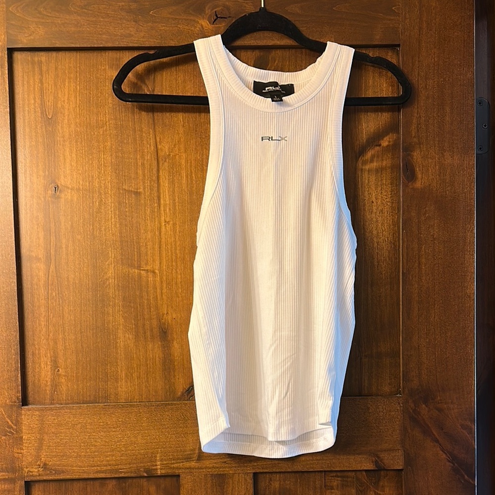 Ralph Lauren RLX White Ribbed Top